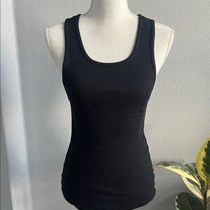 Mountain Ridge Black Ribbed Tank Top